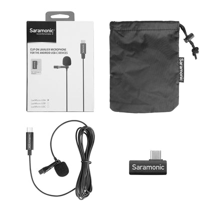 Saramonic LavMicroU3A 6.5" Omni Lav Microphone w/USB Type-C for Android Devices