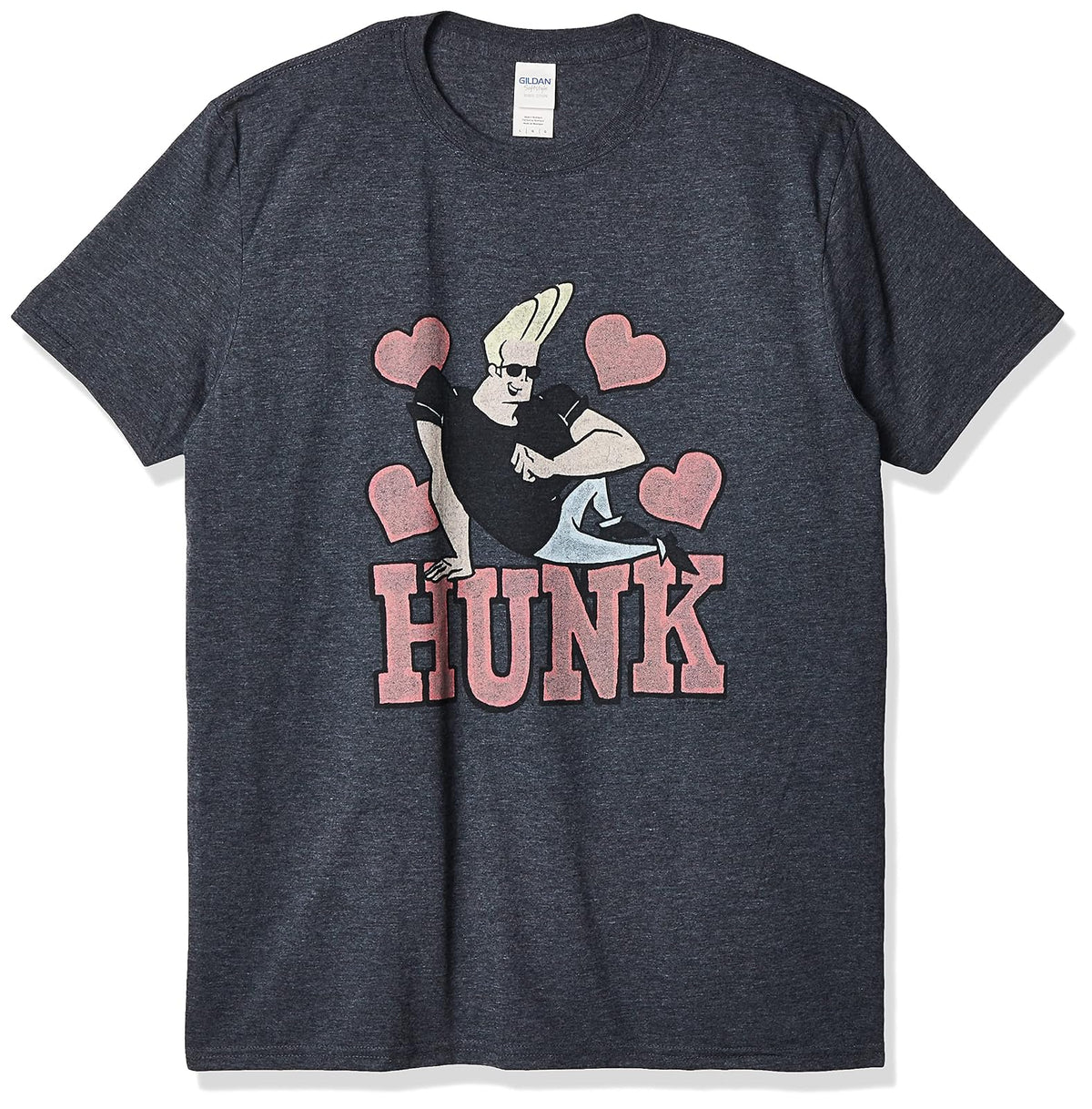 Trevco Johnny Bravo Hunk Heather Adult T-Shirt Playera Hombre