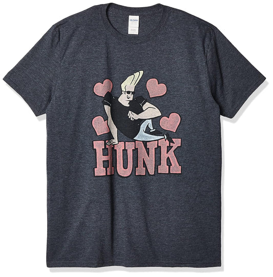 Trevco Johnny Bravo Hunk Heather Adult T-Shirt Playera Hombre