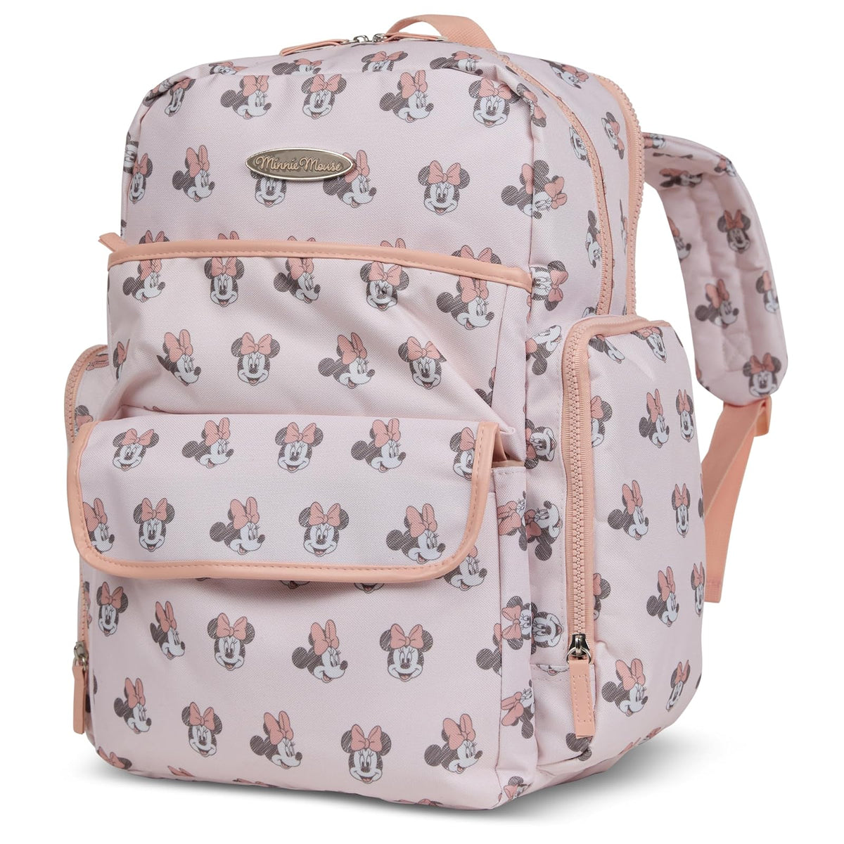 Disney Mochila para Pañales con Cambiador, 16 Pulgadas, Personajes Clásicos - Minnie Mouse II