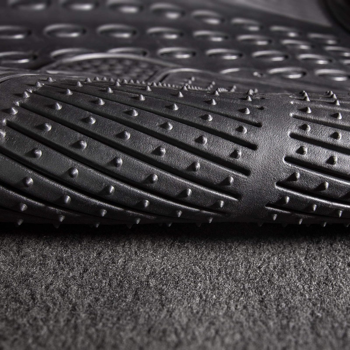 FH GROUP F11306GRAY Gray All Weather Floor Mat, 3 Piece (Full Set Trimmable Heavy Duty)