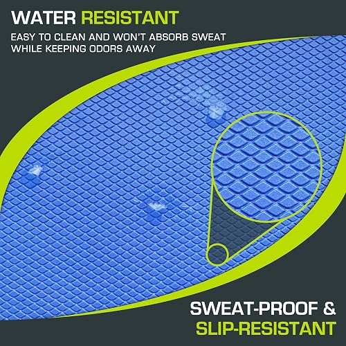 ProsourceFit - (39 x 33 cm, almohadilla de equilibrio unisex adulto, azul, 32 cm de largo), 39 x 33 cm