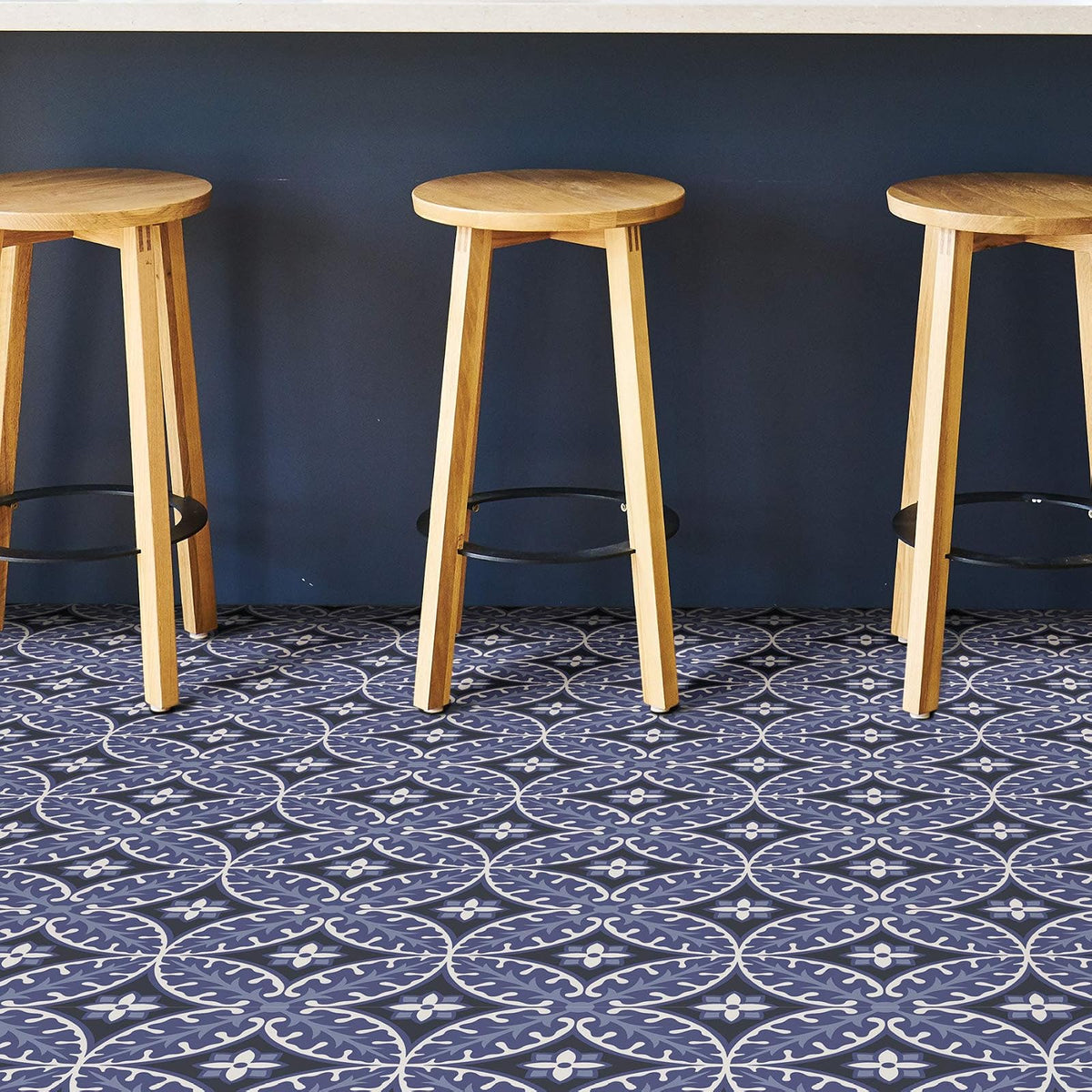 FloorPops FP3309 Capri - Azulejos para despegar y pegar, multicolor