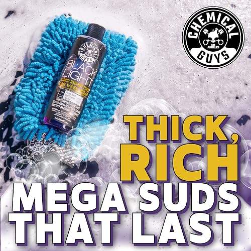 Chemical Guys Jabón Espumoso Black Light para Cañones de Espuma y Cubos de Lavado, Cereza Negra, 3.79 L, CWS619SW