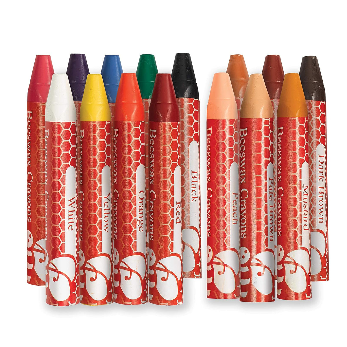 Faber-Castell World Colors - Lápices de cera de abeja (15 unidades, 9 lápices de colores tradicionales y 6 lápices de colores de piel)