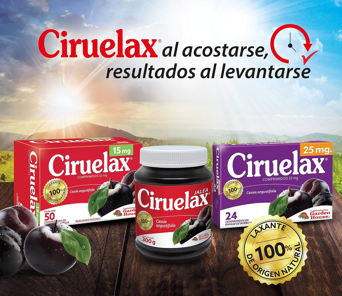 Ciruelax Laxante De Origen Natural Con 50 Comprimidos