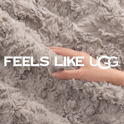UGG Manta Adalee – Manta Suave de Piel sintética – Ostra