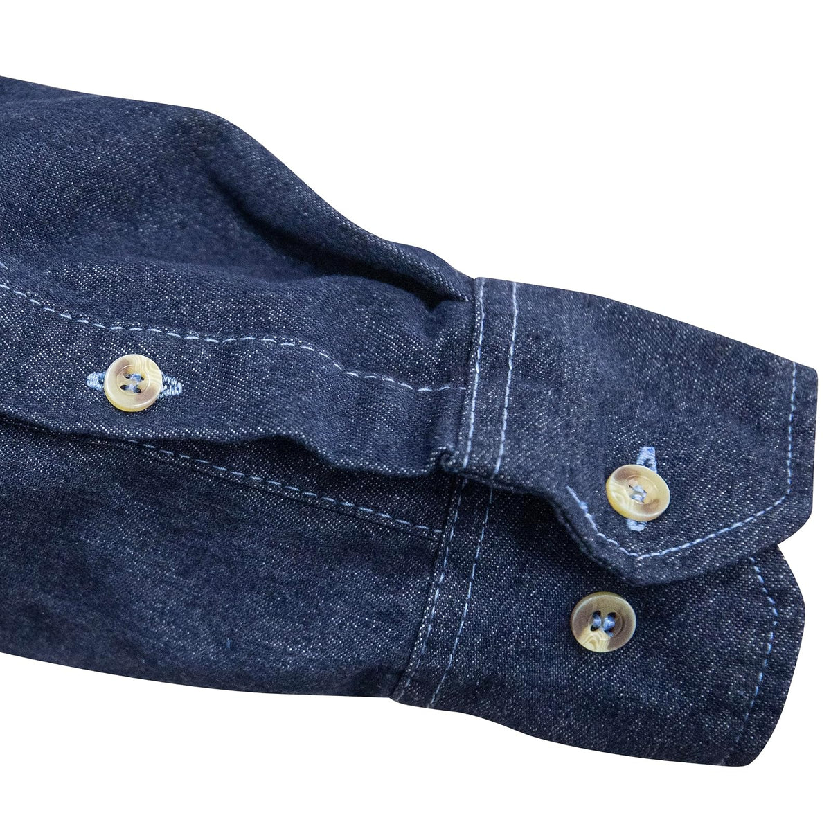 Dogotuls QB4003 Camisa de Mezclilla con reflejante Talla Grande