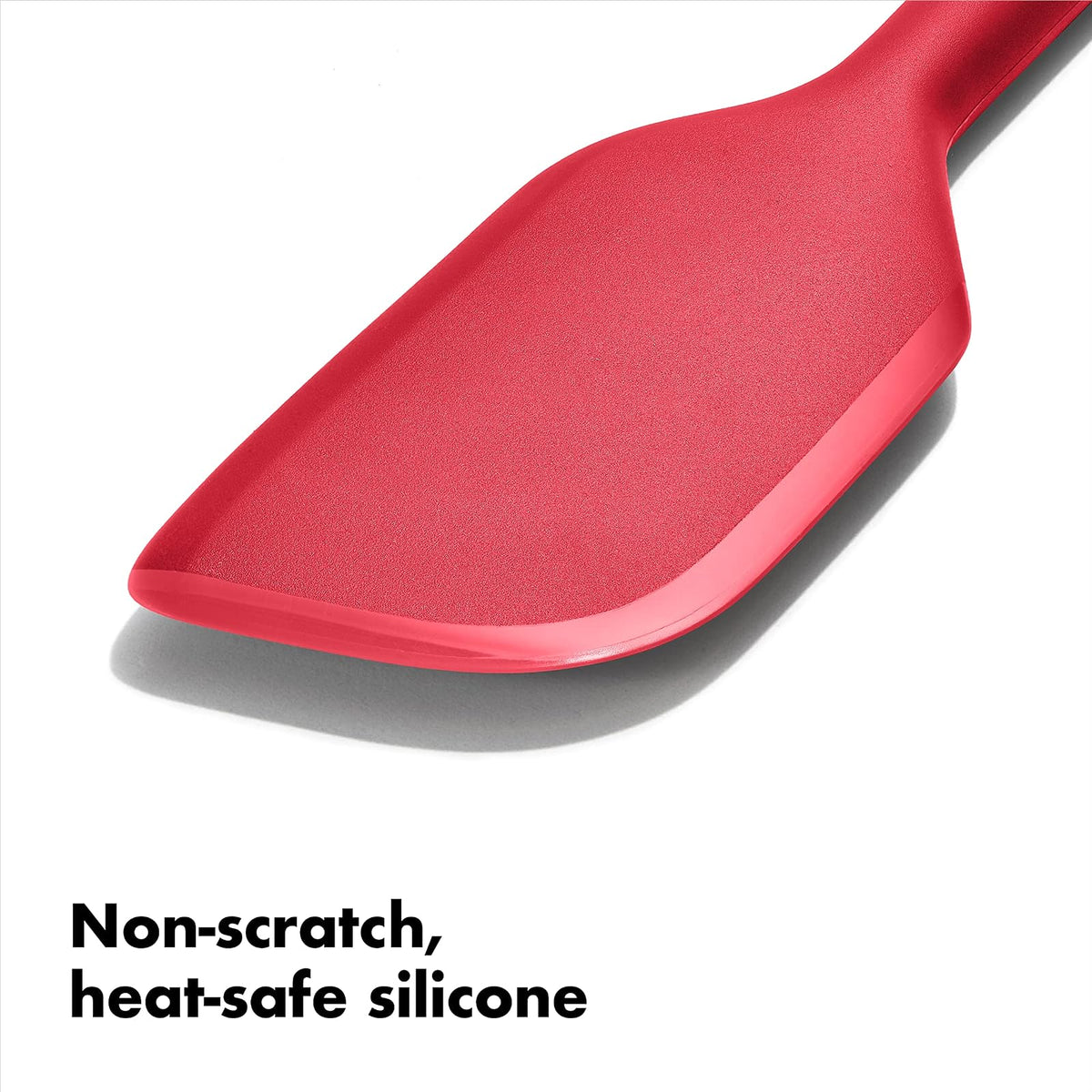 OXO Good Grips Silicona, Espátula de uso diario, Mermelada | Con este utensilio de cocina evitarás rayar cualquier superficie gracias a sus bordes flexibles, cuencos o sartenes
