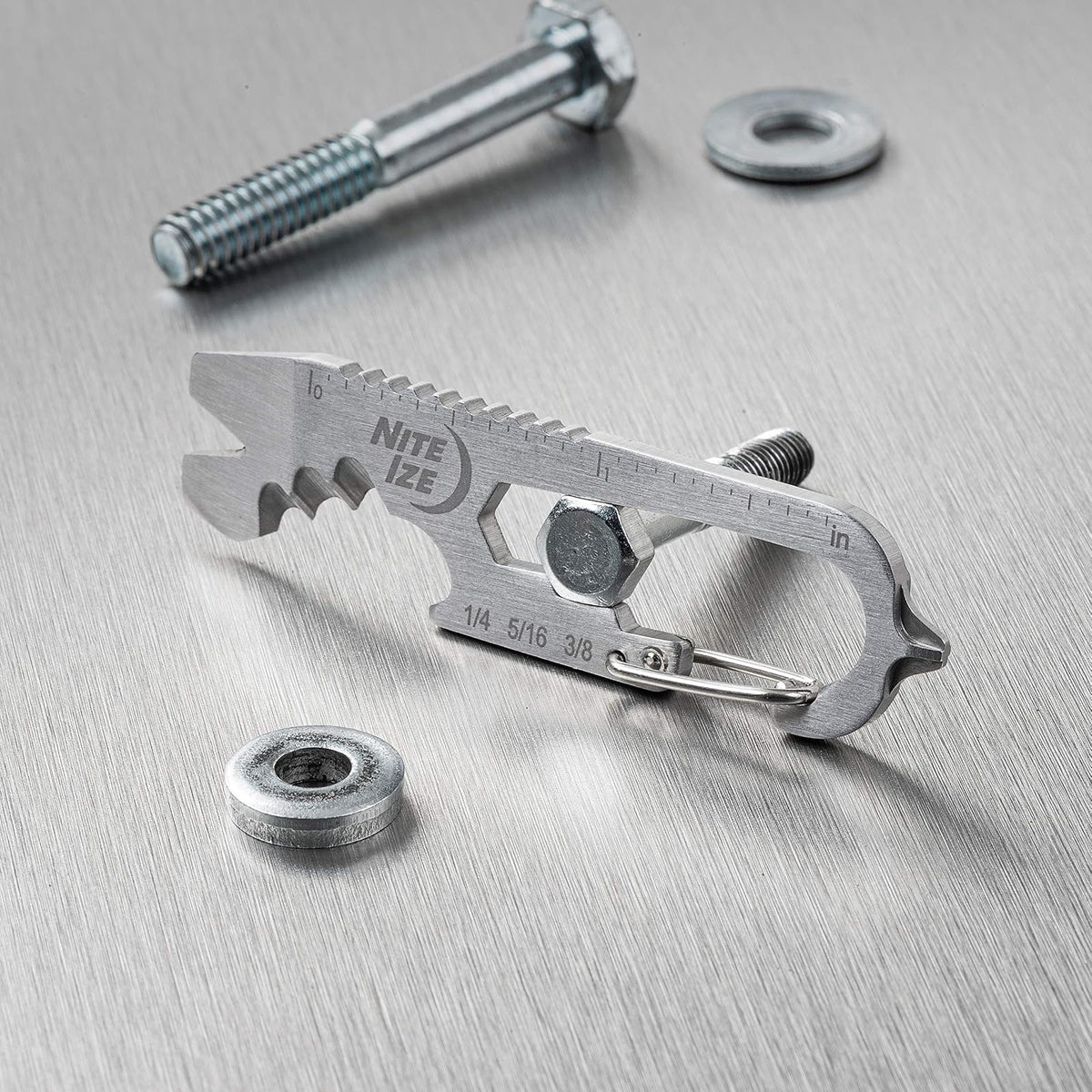 Nite Ize KMTSE-11-R3 DoohicKey Llavero multiherramienta, acero inoxidable