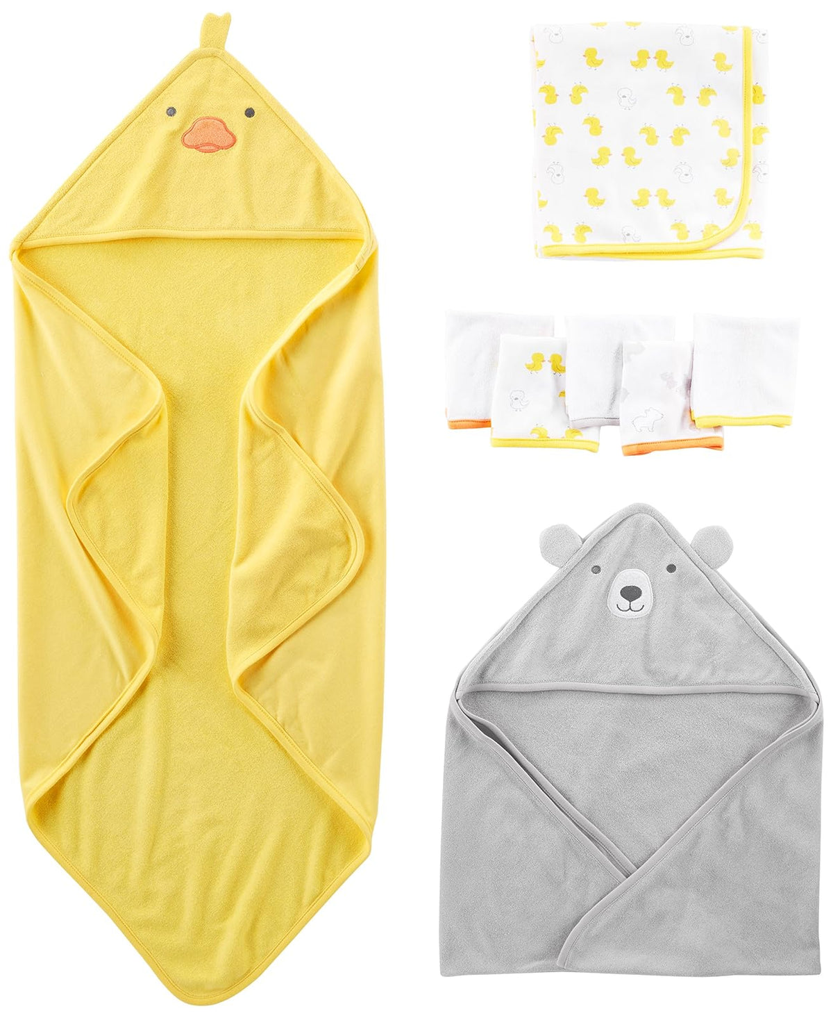 Simple Joys by Carter's Juego de toallas y paños de 8 piezas Juego de accesorios de invierno para Unisex bebé