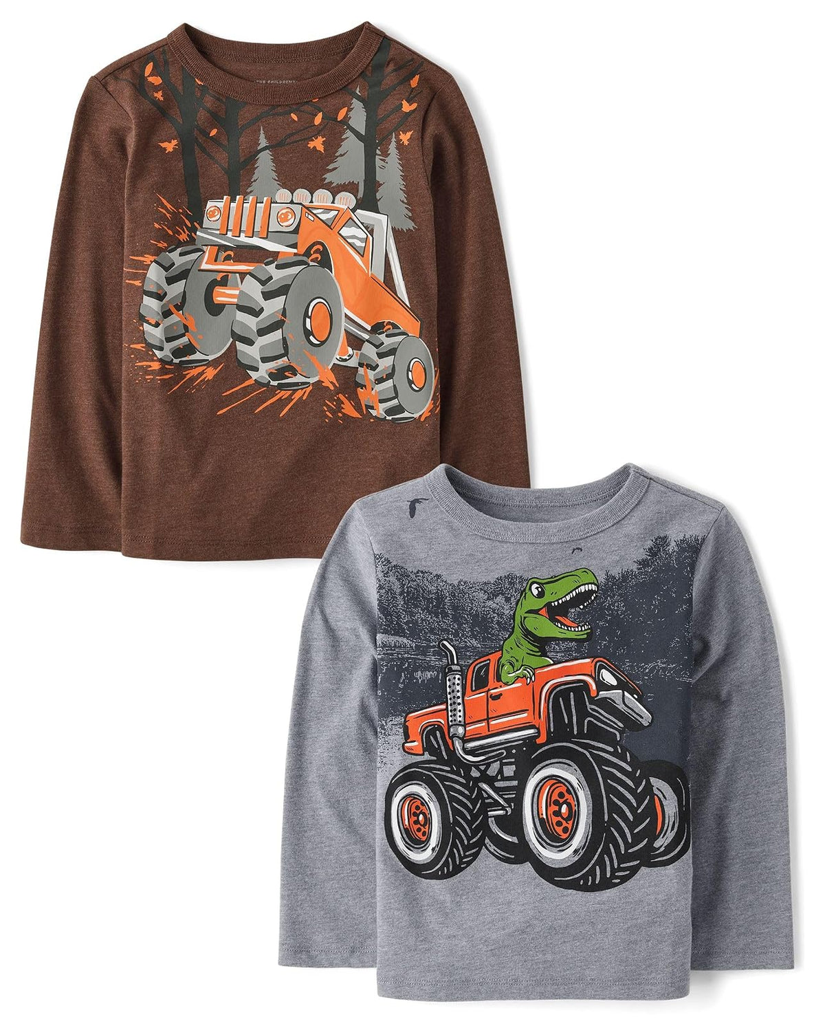 The Children's Place Camiseta de Manga Larga para bebés y niños pequeños, Paquete de 3 CamisetaBebé-Niños