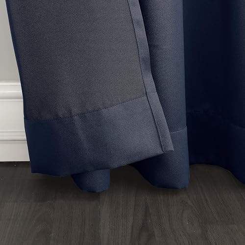 Sun Zero 53404 Becca - Cortina de oscurecimiento para habitación, Azul Marino, 40" x 84"