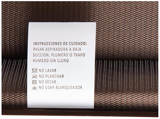Deco - Persiana enrollable Sheer Elegance 120 x 180 colores, color chocolate