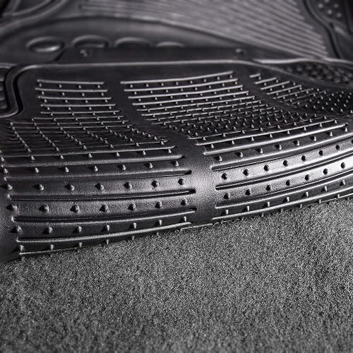 FH Group F11306GRAYREAR-AVC Alfombrillas de Goma Resistentes Juego Trasero de Ajuste Universal a Prueba de Clima, Gris