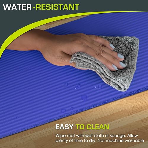 ProsourceFit Extra Thick Yoga Knee Pad and Elbow Cushion 15mm (5/8”) Fits Standard Mats for Pain Free Joints in Yoga, Pilates, Floor Workouts