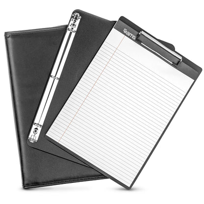 Samsill Padfolio Profesional Con Portapapeles, Carpeta de Anillos 0.5 Pulgadas y Funda Tablet 10.1