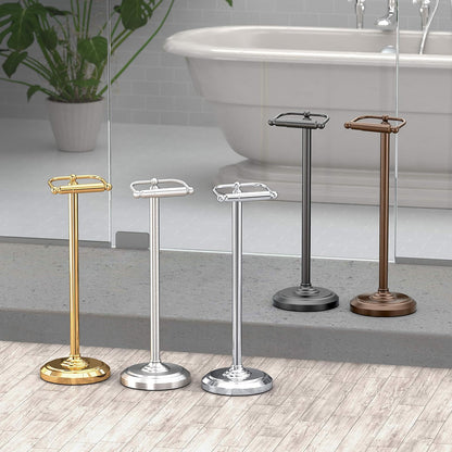 Gatco 1436C, Sujetador para papel Higienico en Pedestal, Chrome Large, 22 pulgadas