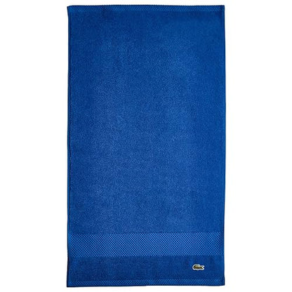 Lacoste Heritage Supima Toalla de Mano de algodón, Azul Surf, 16 x 30 Pulgadas