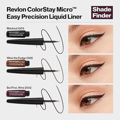 Revlon Colorstay Micro Easy Precision Liquid Liner, 302 What the Fudge Marron