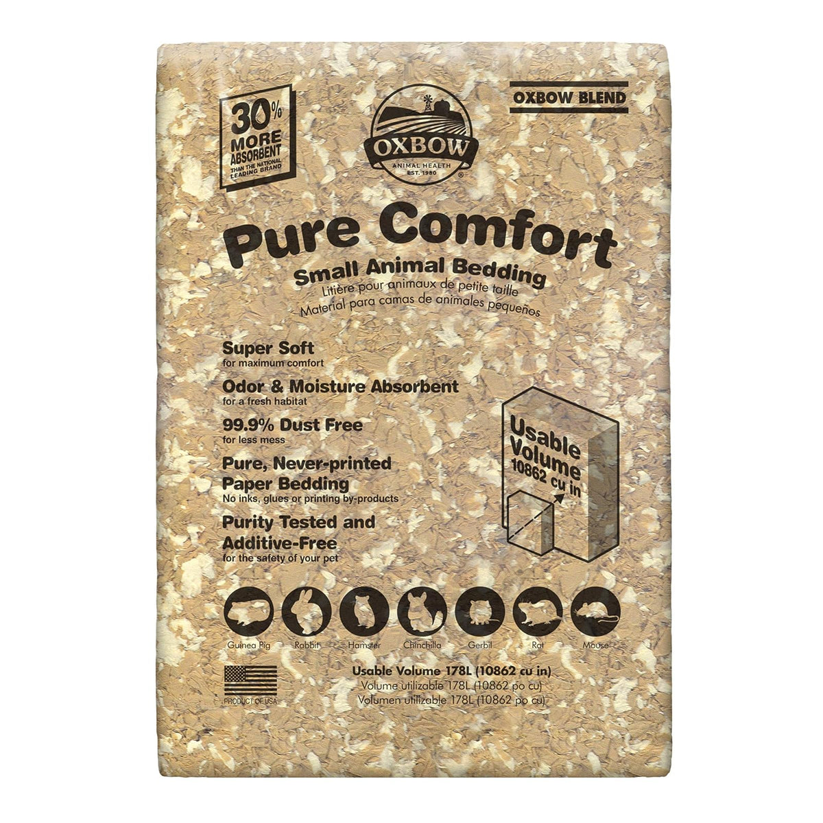 Oxbow Pure Comfort Ropa de Cama Natural para Mascotas Pequeñas - blend - 178 Liter