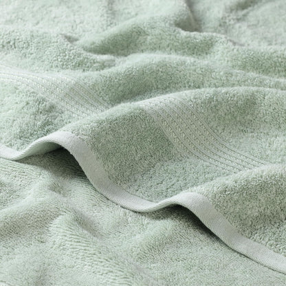 Superior Conjunto de 6 Piezas Toallas (2 toallas baño, 2 mano, para la cara) 100% Algodón Premium Largo Estambre Peinado, Absorbente y Rápido Secado, Sage