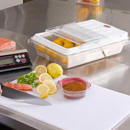 Rubbermaid Commercial FG330700CLR Food/Tote Box, 2-gallon