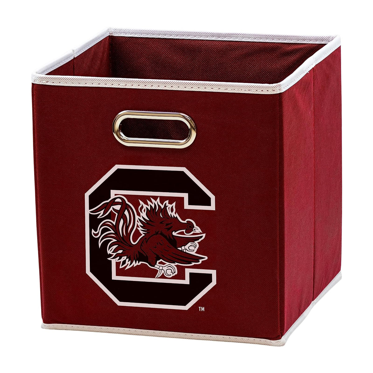 Franklin Sports NCAA College Team - Cubos de Almacenamiento de Tela Hechos para Adaptarse a organizadores de contenedores de Almacenamiento (11 x 10.5 x 10.5) - South Carolina Gamecocks
