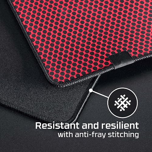 HyperX Pulsefire Mat Cloth XL- Mousepad Profesional para Gaming, Extra Largo (Extra Large) - Superficie optimizada para Velocidad, Costura antidesgaste 900x420x3mm (4Z7X5AA)