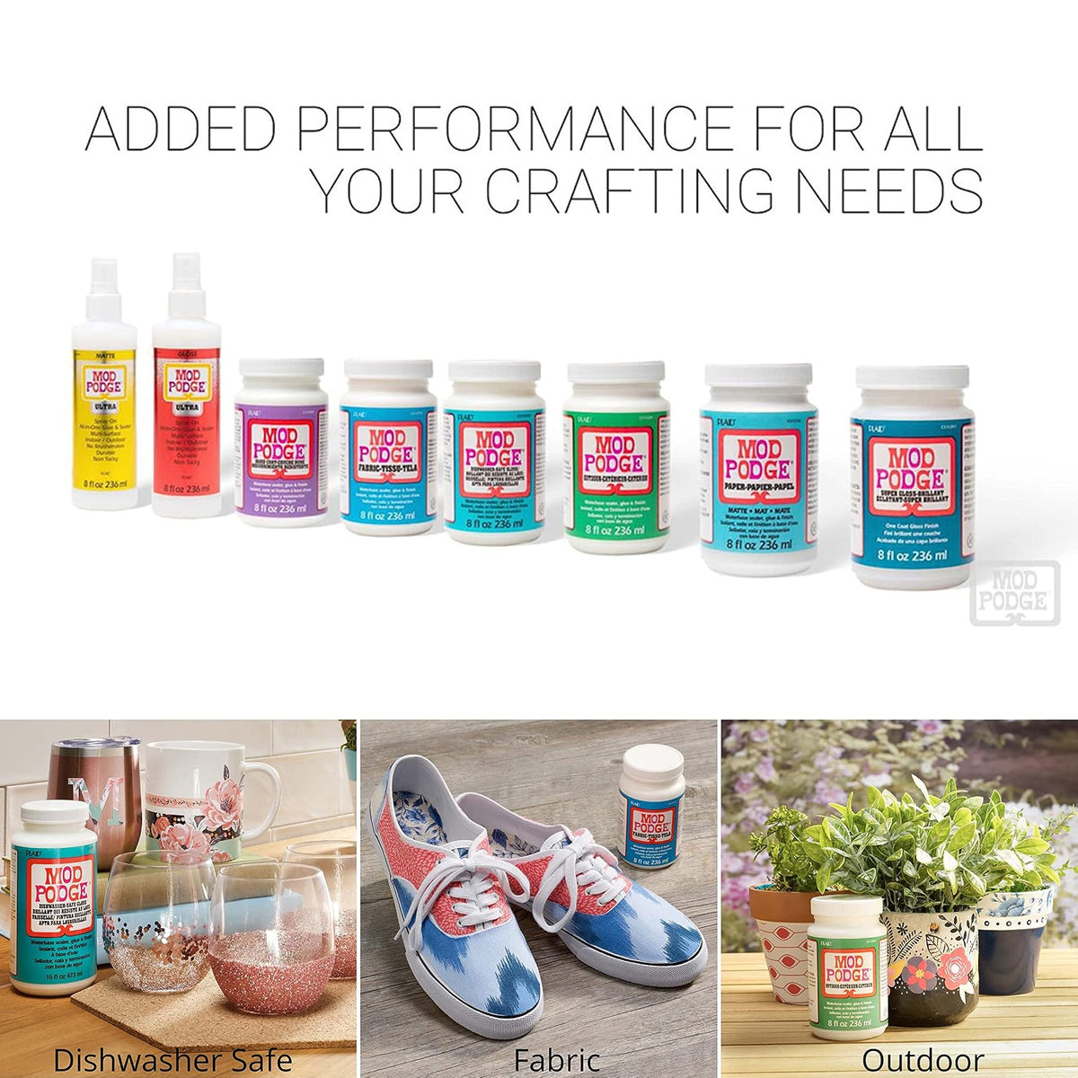 Mod Podge Waterbase Sealer, Glue and Finish (8-Ounce), CS11220 Outdoor