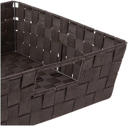 Whitmor Correa Tejida Estante, Casual, Espresso, 13W x 15D x 5H in., 1