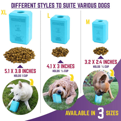 Chew King Juguete para Perro de Alta Calidad, XL, Extremadamente Duradero, colección de Juguetes rellenables de Goma Natural, Frozen Feeding
