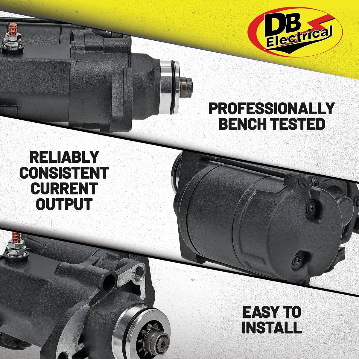 DB Electrical 410-52175 Motor de Arranque para Harley-Davidson FLD Dyna Switchback 2012-2016, FLHP Road King
