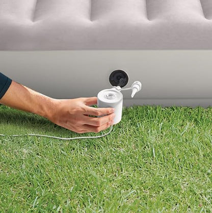 Intex Dura-Beam Colchón de Aire Tamaño Doble 64177E | Altura media 30.5 cm, capacidad 300 kg, bomba USB Quickfill, fibra Fiber-Tech, superficie aterciopelada