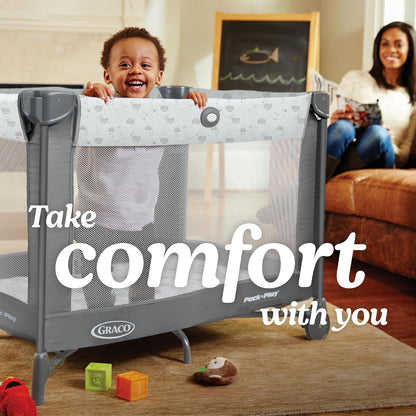 Graco - Parque infantil Pack 'n Play On The Go con patas plegables automáticas, Kaden