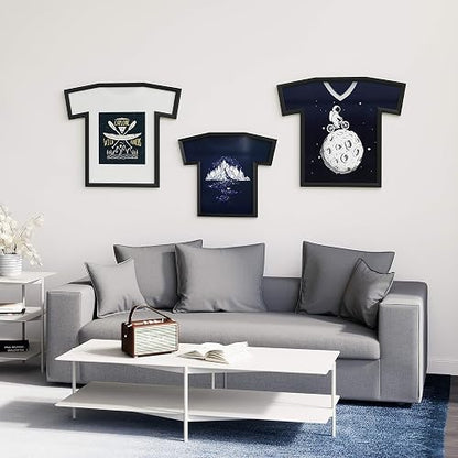 Umbra T-Frame Marco Decorativo en Forma de Camiseta para Exhibir Playeras, Negro