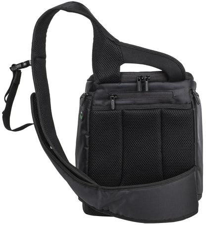 Rivacase 7470 Estuche Cámara Reflex SLR Tipo Mensajero Green Mantis. hasta 3 Lentes y Flash, Tablet 10", Anti-Impacto, 2 Bolsillos Externos, Correa al Hombro Ajustable Acojinada Antideslizante.