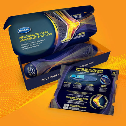 Dr. Scholl's Plantar Fasciitis Sized to Fit Pain Relief Insoles // Shoe Inserts with Arch Support for Men and Women, 1 count