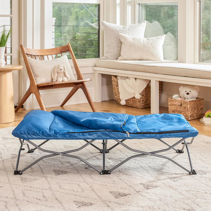 Regalo My Cot Deluxe, with Sleeping Bag, Navy