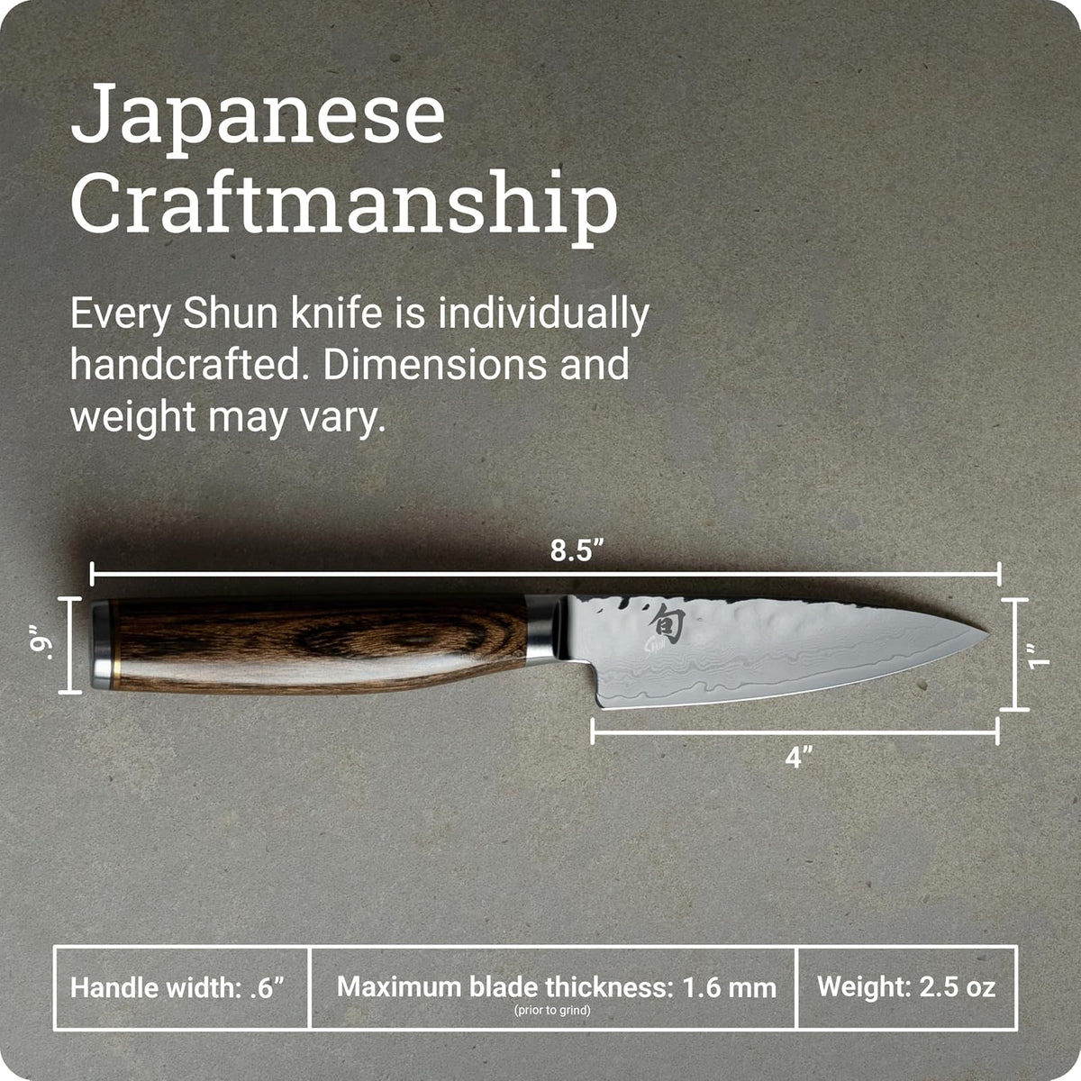 Shun Premier - Cuchillo de pelar, 10.16 cm