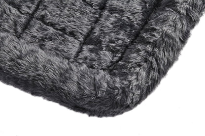 Cama Gris para Perro o Gato de 42 Pulgadas con cómodo Refuerzo, Ideal para Razas de Perros Grandes y se Adapta a una Caja de Perro de 42 Pulgadas, fácil Mantenimiento, Lavar y secar a máquina