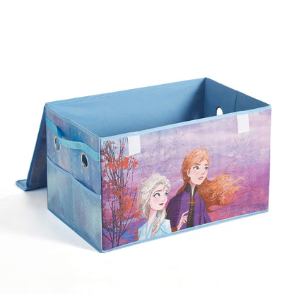 Idea Nuova Disney Frozen 2 Mini baúl plegable de almacenamiento de juguetes para niños, duradero con tapa