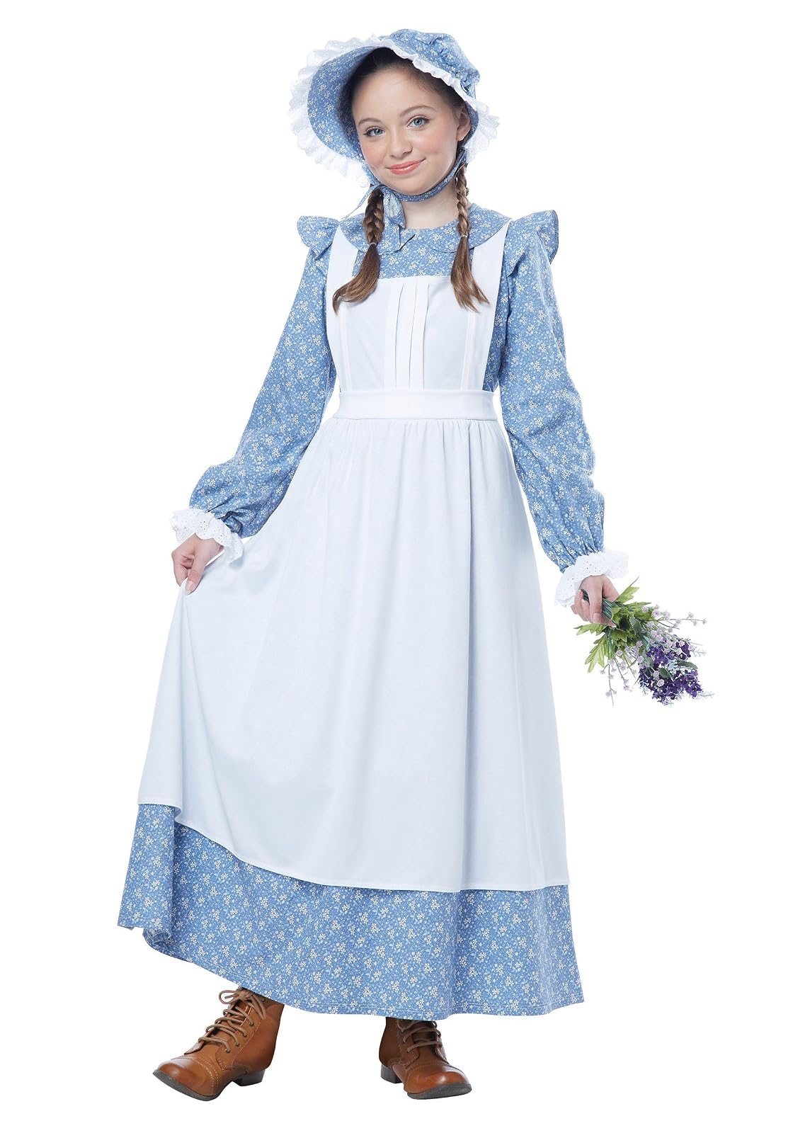 California Costumes Disfraz Infantil de niña pionera, Talla L, Azul