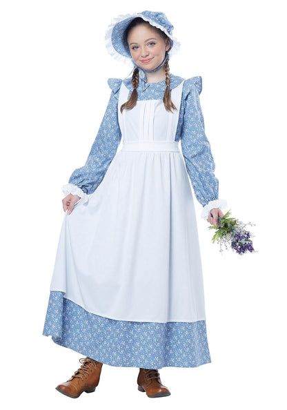 California Costumes Disfraz Infantil de niña pionera, Talla L, Azul