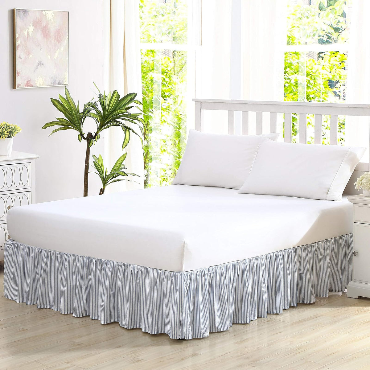 Laura Ashley - Juego de edredón Individual 100% algodón con Funda para | Cara de algodón 100%, prelavada para mayor suavidad, lavable a máquina, fácil cuidado, comodidad durante todo el año