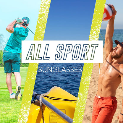 Franklin Sports - anteojos de sol de pickleball - Todos los deportes UV para tenis, pickleball, ciclismo, remo + más, tonos atléticos con diadema + bolsa de transporte, rojo
