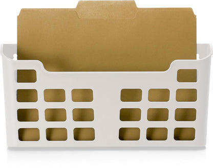 Officemate MagnetPlus - Bolsillo magnético para archivar tamaño carta, plástico, blanco (92543), 2.52 x 13.62 x 6.69 pulgadas, blanco roto