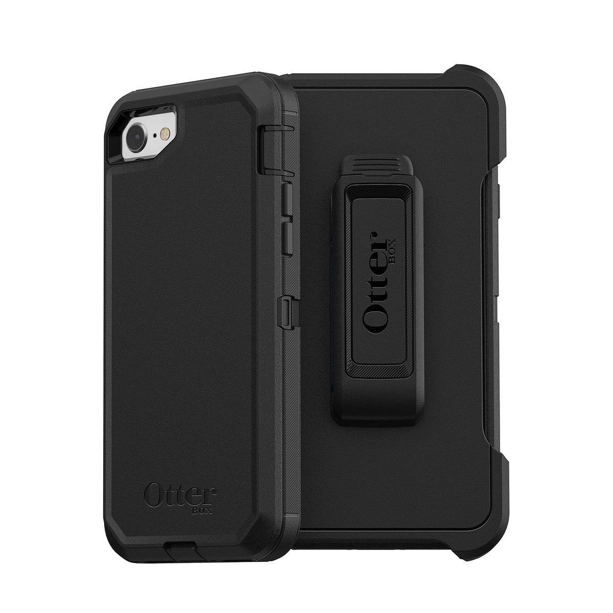 OtterBox Funda Defender Series para iPhone 8 y 7 (No Plus) - Black - Frustration Free Packaging