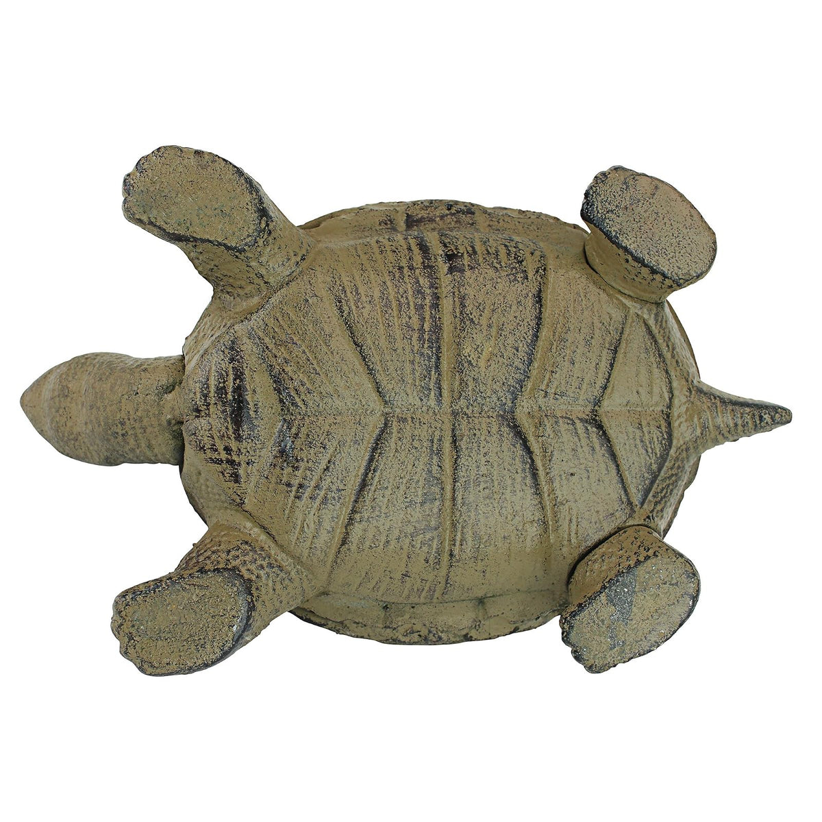 Design Toscano - Estatua de Animales de Tortuga de Hierro Fundido, 10 Pulgadas de Ancho, Acabado Verdigris