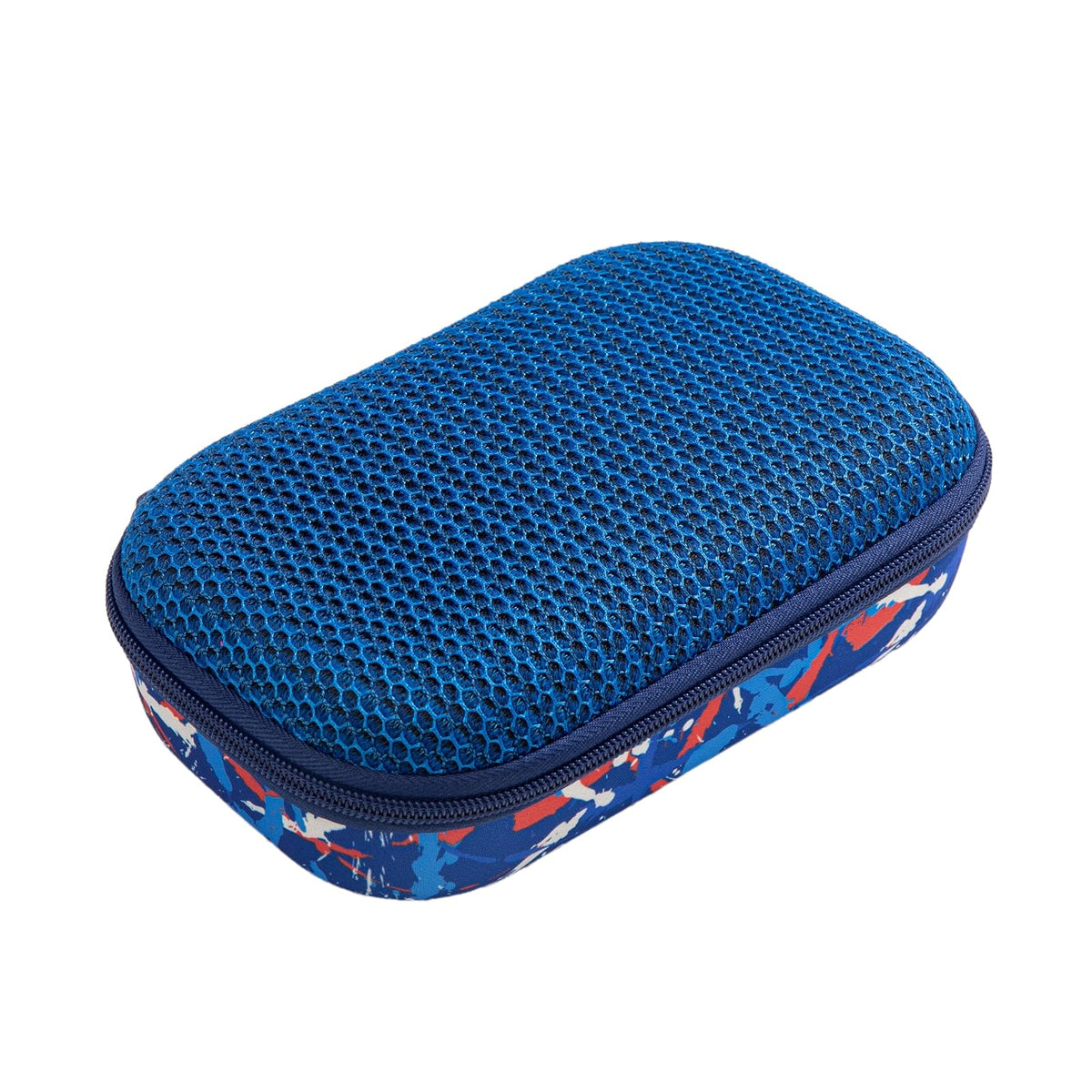 ZIPIT Estuche de Malla para Lápices, Gran Capacidad, Escolar - Azul - Malla